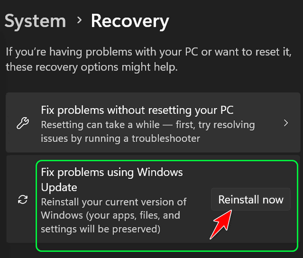 How to Reinstall Windows 11 and Fix Problems Using Windows Update without Losing Anything - Cloudeight InfoAve 