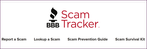 BBB Scam Tracker - A Cloudeight Site Pick