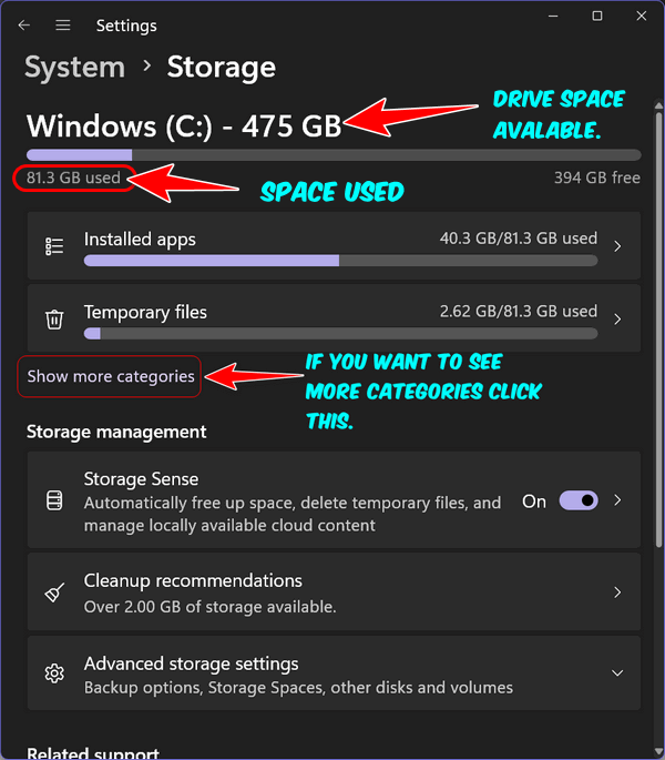 Windows 11 Storage Sense - Cloudeight