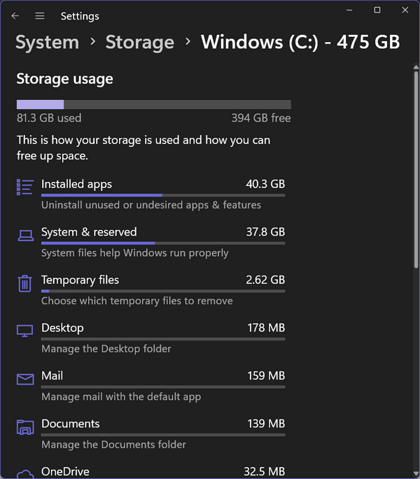 Windows 11 Storage Sense - Cloudeight