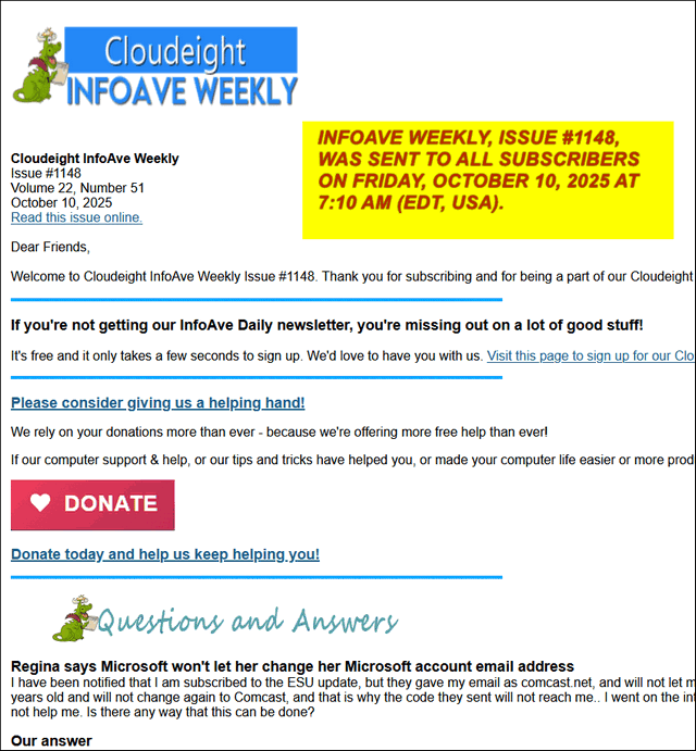 Cloudeight InfoAve Weekly