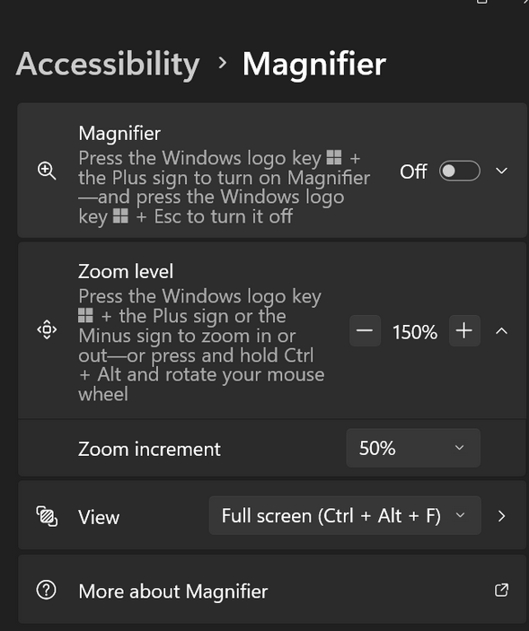 Windows Magnifier - Cloudeight InfoAve