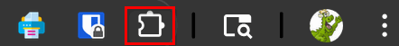Puzzle Piece icon in Google Chrome.