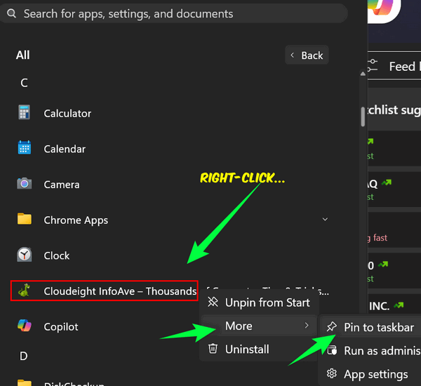 Cloudeight Tutorial - How to pin almost anything to the Windows 11 taskbar.