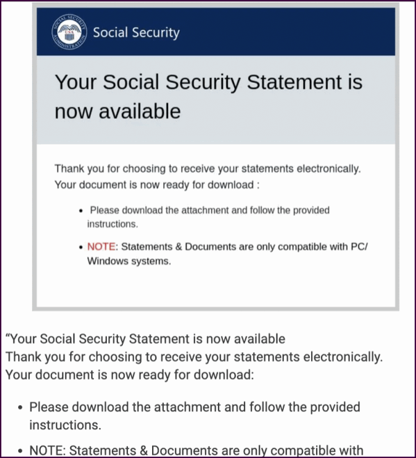 Social Security Scam