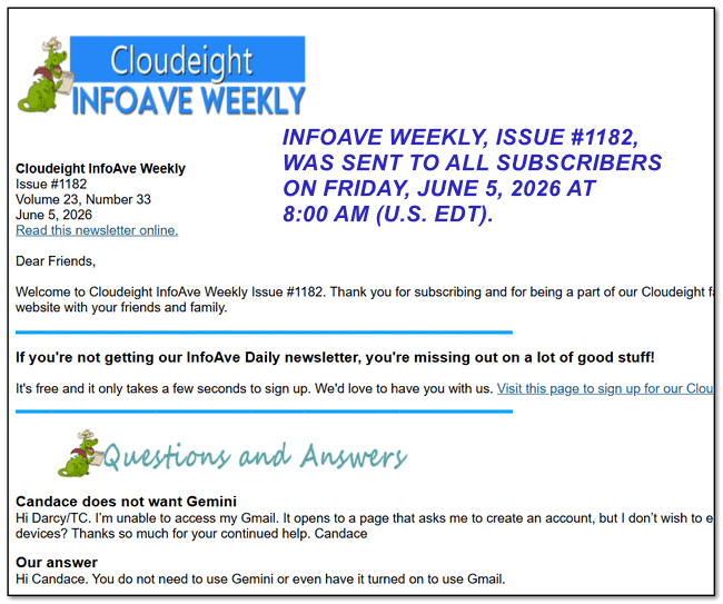 Cloudeight InfoAve Weekly