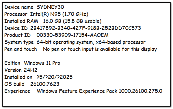 Cloudeight Tips for Windows 10 and Windows 11 - About your PC
