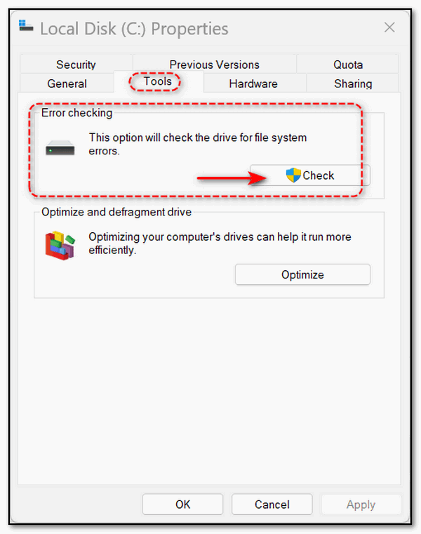 Windows disk checking - Cloudeight