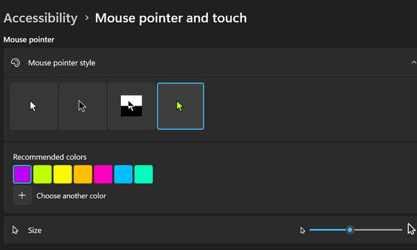 Windows 11 Mouse Pointer Customization - Cloudeight 