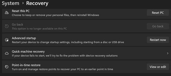 Cloudeight InfoAve Point in time restore
