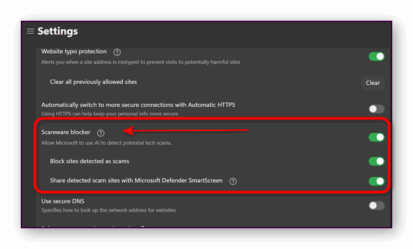 How to Block Scareware and Unwanted Apps in Microsoft Edge - Cloudeight InfoAve