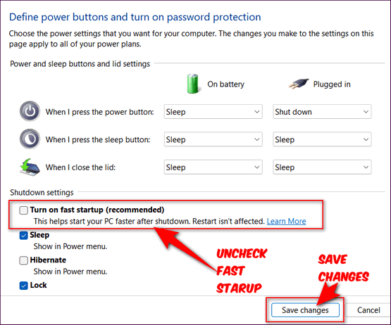Improve PC performance by turning off Fast Startup. Cloudeight InfoAve.