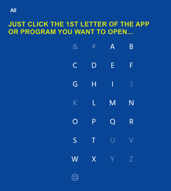 Navigate the Windows 11 start menu quickly - Cloudeight InfoAve