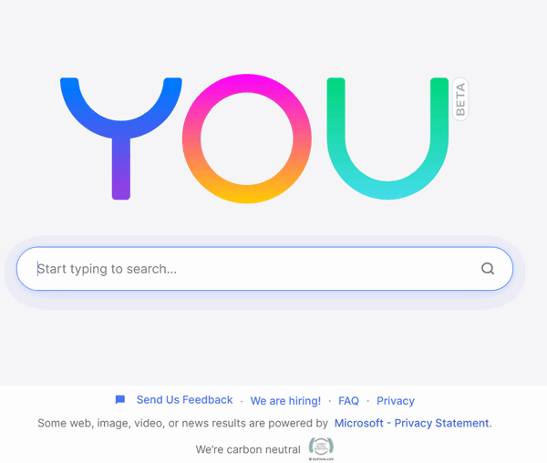 You.com - new search engine - Cloudeight InfoAve