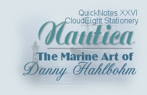 Email Stationery, QuickNotes XXVI Nautica The Marine Art of Danny Hahlbohm Email Stationery by CloudEight