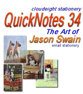 CloudEight Stationery, QuickNotes 34 The Art of Jason Swain, Free Email Stationery