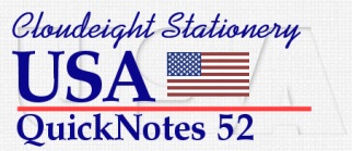 Cloudeight Stationery, QuickNotes 52, USA