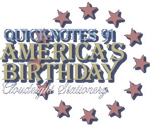 Cloudeight Stationery QuickNotes 91 America's Birthday