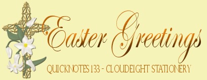 Cloudeight Easter Stationery - QuickNotes 133 Easter Greetings - free email stationery for Easter