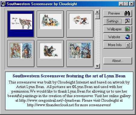 Southwestern Screensaver, Artist Lynn Bean