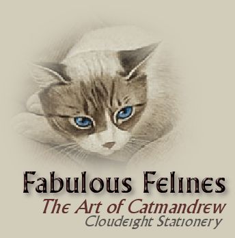 Cloudeight Stationery, Fabulous Felines, The Art of Catmandrew