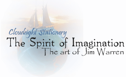 Cloudeight Stationery-The Spirit of Imagination - The art of Jim Warren