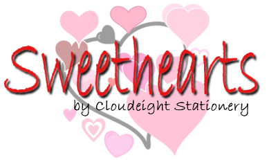Cloudeight Stationery - Sweethearts - Email stationery for Valentine's Day