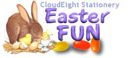 Easter Fun Stationery for Outlook and Outlook Express by CloudEight Stationery