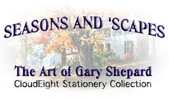 Free email stationery, free email stationary, CloudEight Stationery, Seasons and 'Scapes, the Art of Gary Shepard, A CloudEight Stationery collection.